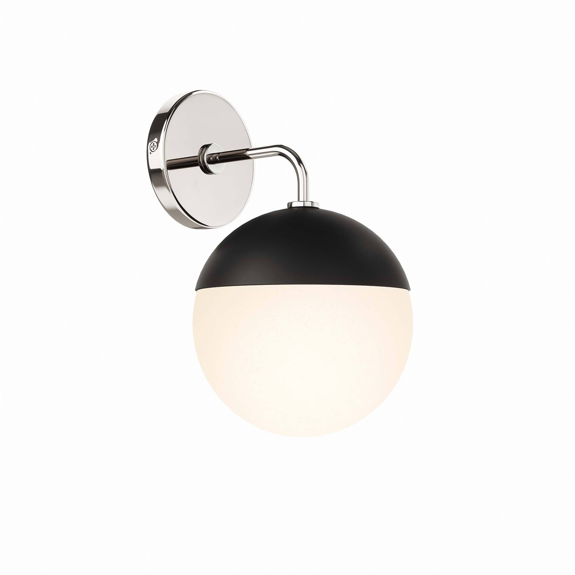 Alt View 4. Modway - Stellar 1-Light Wall Sconce by Modway - Opal Polished Nickel.