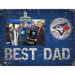 Fan Creations - Toronto Blue Jays 8'' x 10.5'' Best Dad Clip Frame - Multicolor