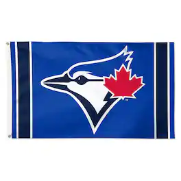 WinCraft - Toronto Blue Jays 3' x 5' Vertical Stripe Deluxe Single-Sided Flag - Multicolor