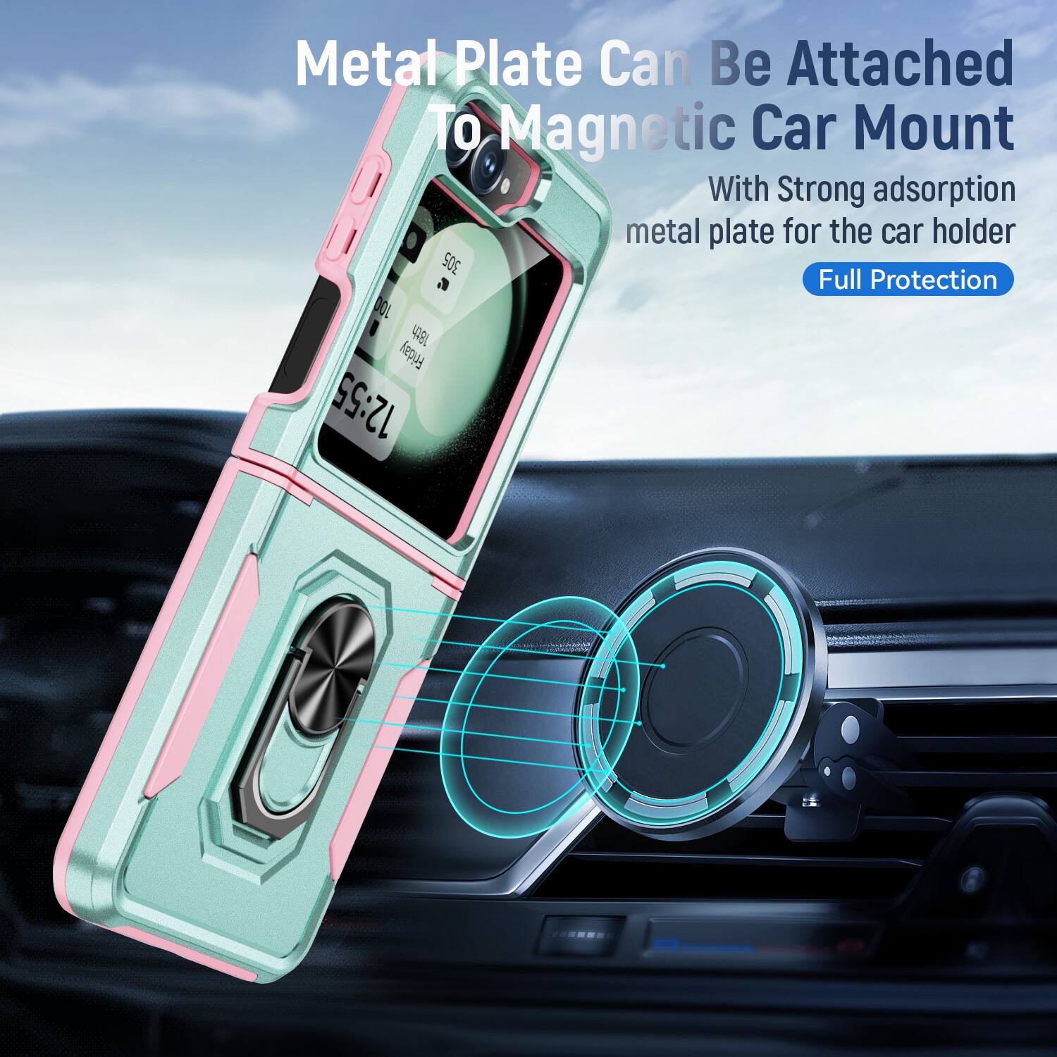 Metal Plate Can Be Attached To Magnetic Car Mount With Strong adsorption metal plate for the car holder 305 a Full Protection
