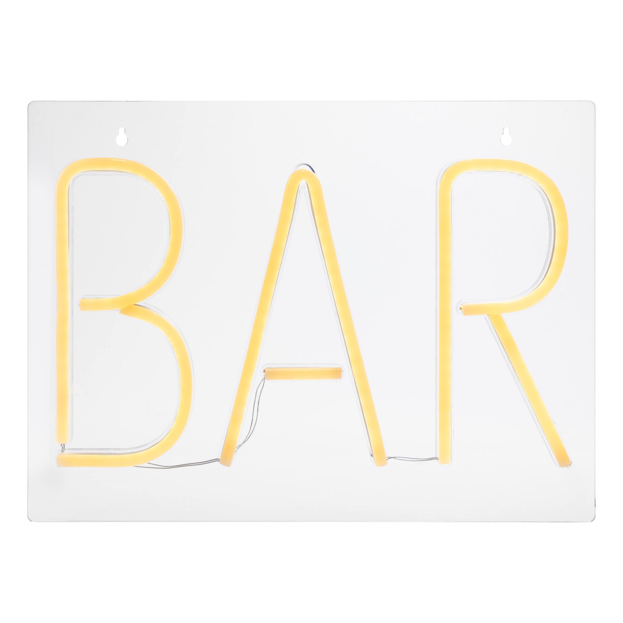 Alt View 1. Northlight - LED Bar Neon Lighted Wall Sign - 16" - Yellow - Yellow.