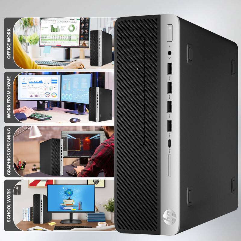 HP Refurbished Excellent ProDesk 600 G5 SFF Desktop Computer PC