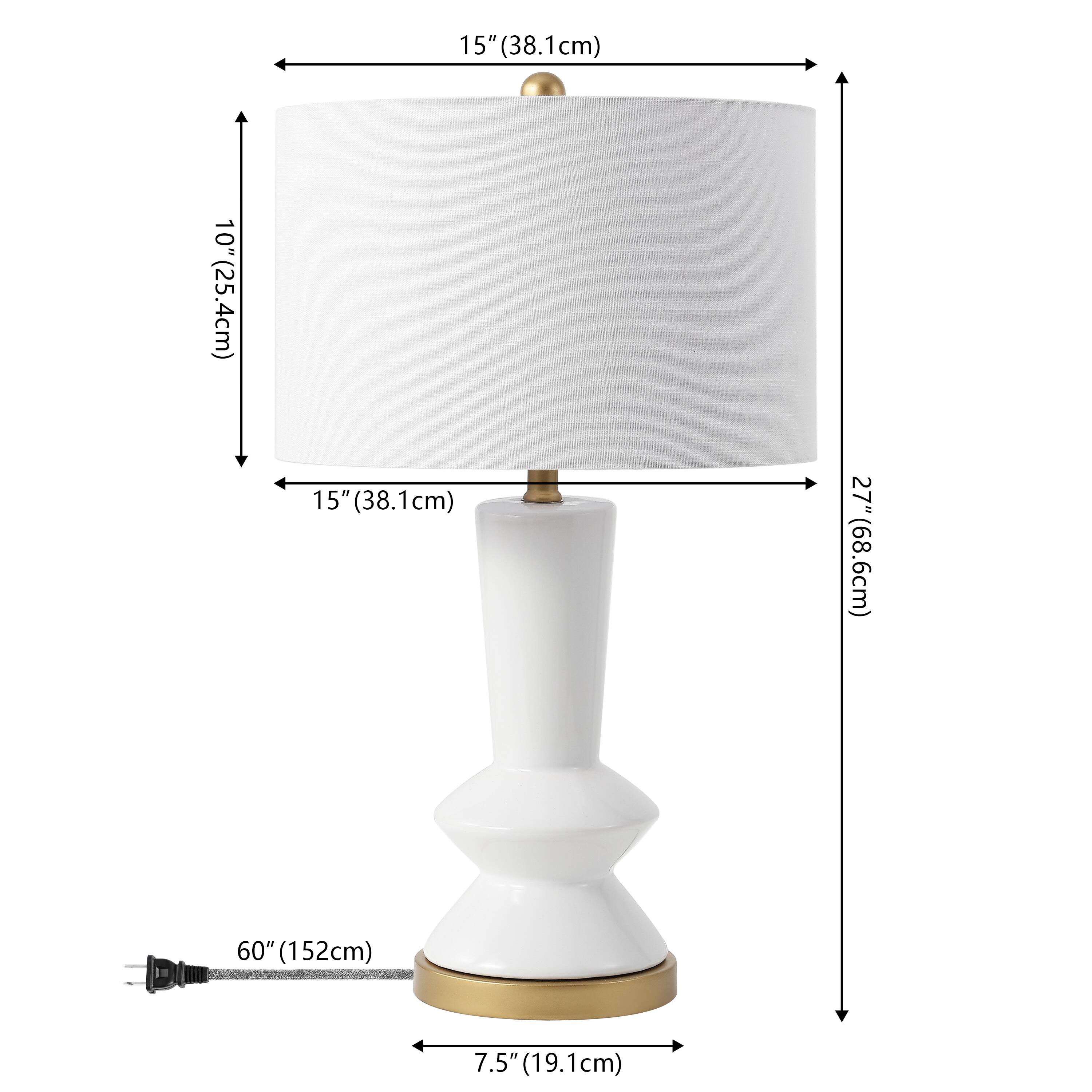 15" (38.1cm)  
10" (25.4cm)  
15" (38.1cm)  
27" (68.6cm)  
60" (152cm)  
7.5" (19.1cm)