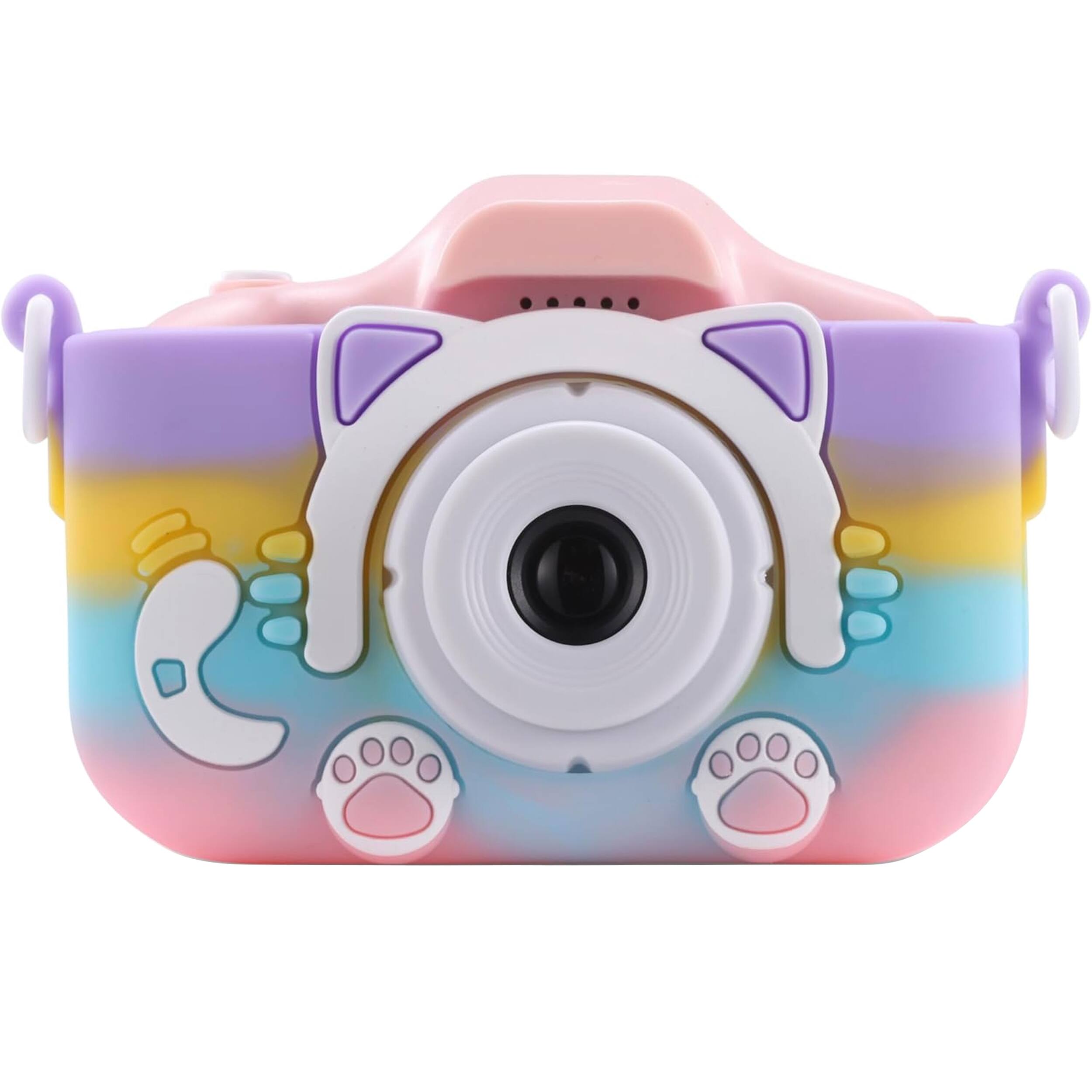 Front. Vivitar - Vivitar Kids Tech Kidzcam Digital Camera with Cat Rubberized Drop Protection Case.