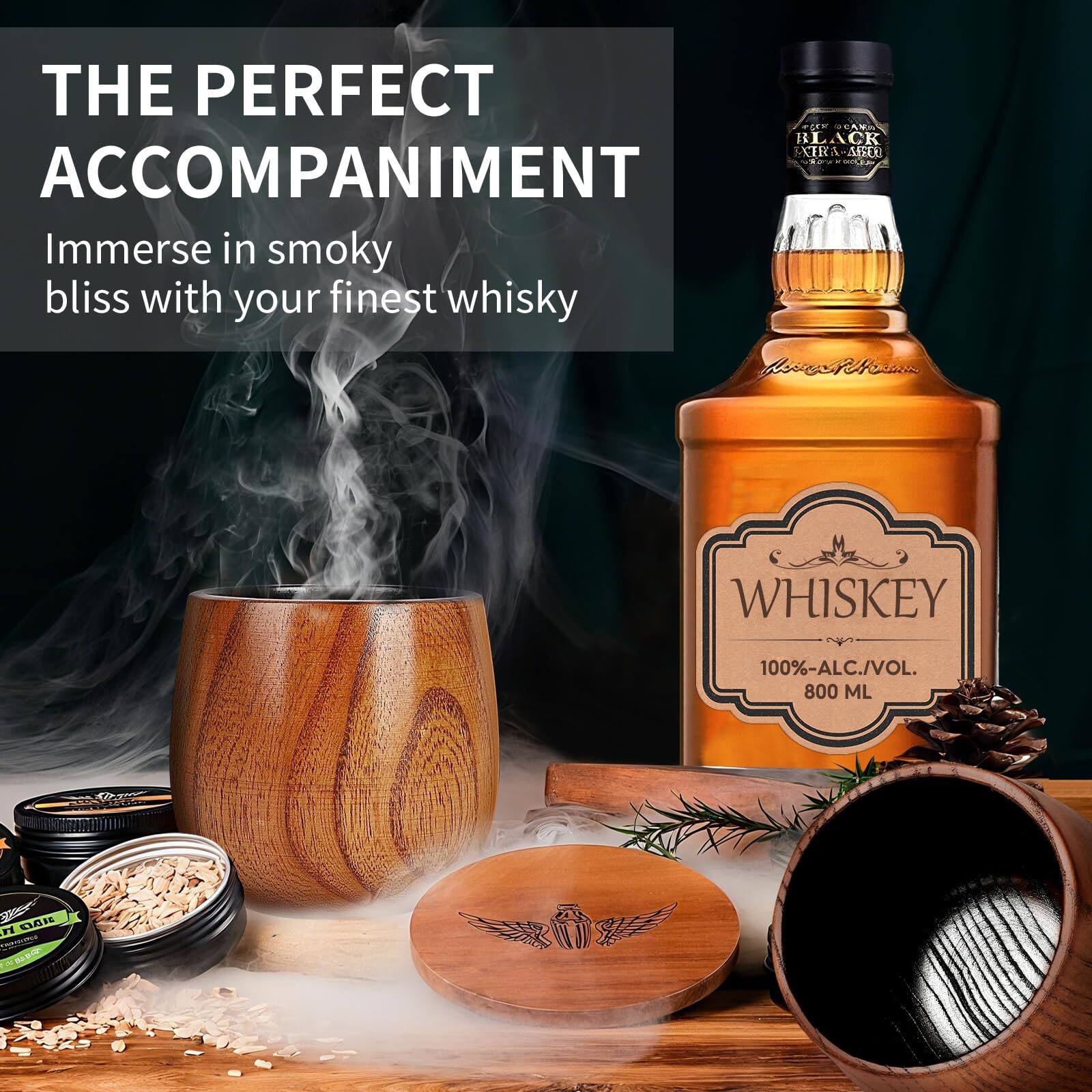 THE PERFECT ACCOMPANIMENT  
Immerse in smoky bliss with your finest whisky  

WHISKEY  
100% ALC./VOL.  
800 ML