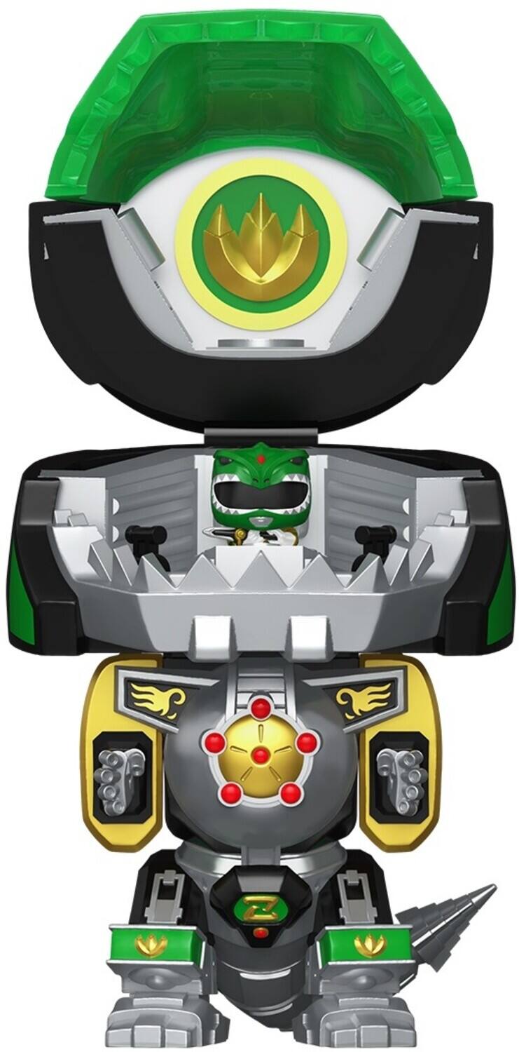Alt View 2. Funko - Funko Bitty Bots: Power Rangers, Dragon Zord with Green Ranger   - COLLECTIBLES - Multicolor.