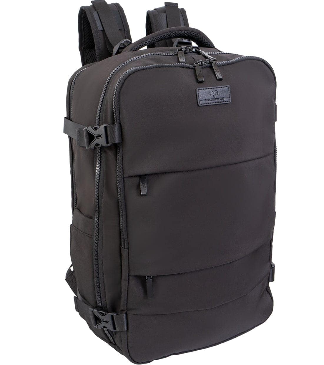 Jack Abrahams The Diego 19 Inch Nylon Travel Backpack with Shoe