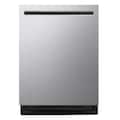 LG - FlushFit 24-in Top Control Smart Built-In Stainless Steel Tub Dishwasher with 3rd Rack, 1-Hour Wash and Dry, 46dBA - Stainless Steel