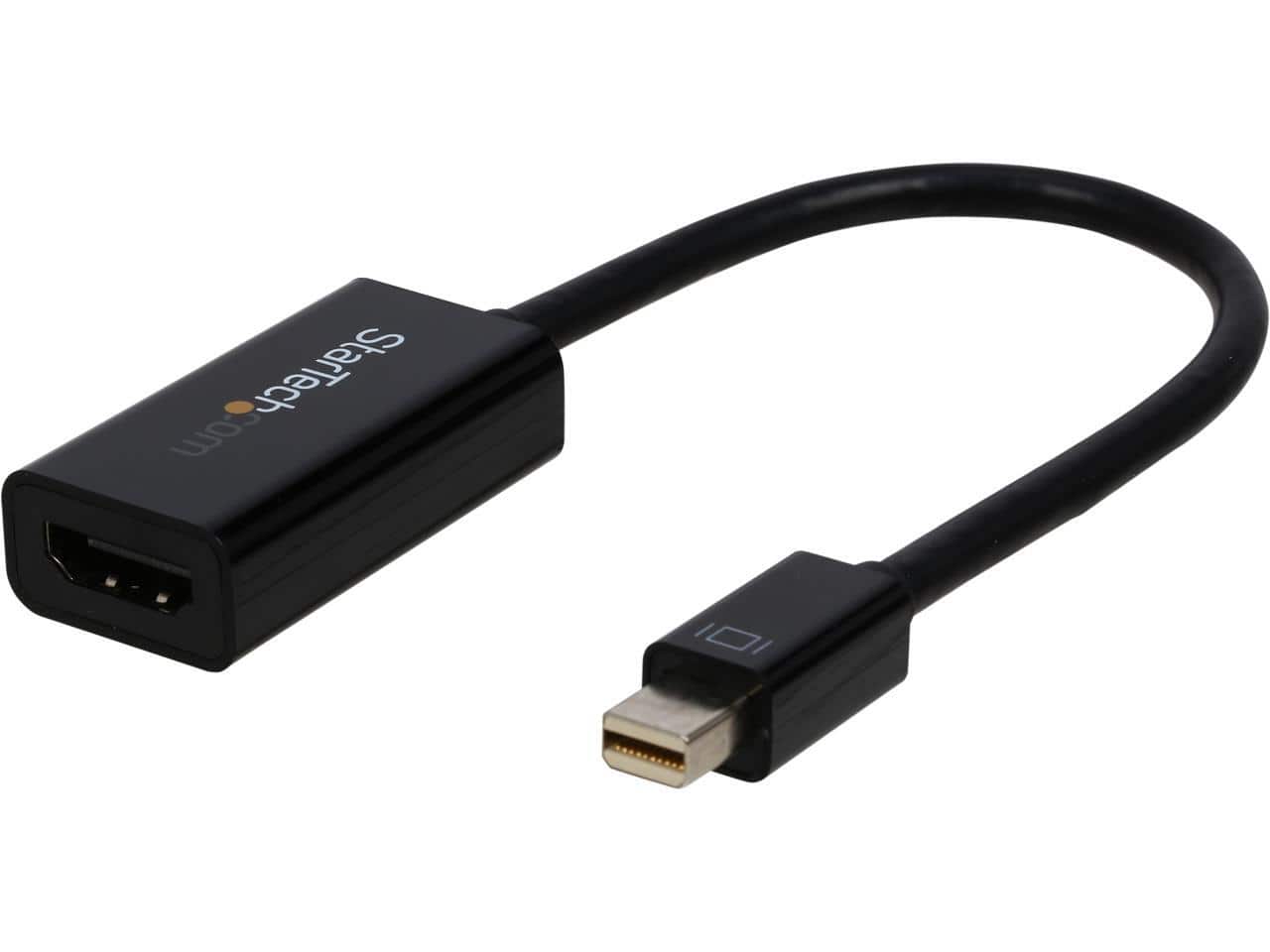 StarTech.com - MDP2HD4KS Mini DisplayPort to HDMI Converter – 4K @ 30Hz, Black