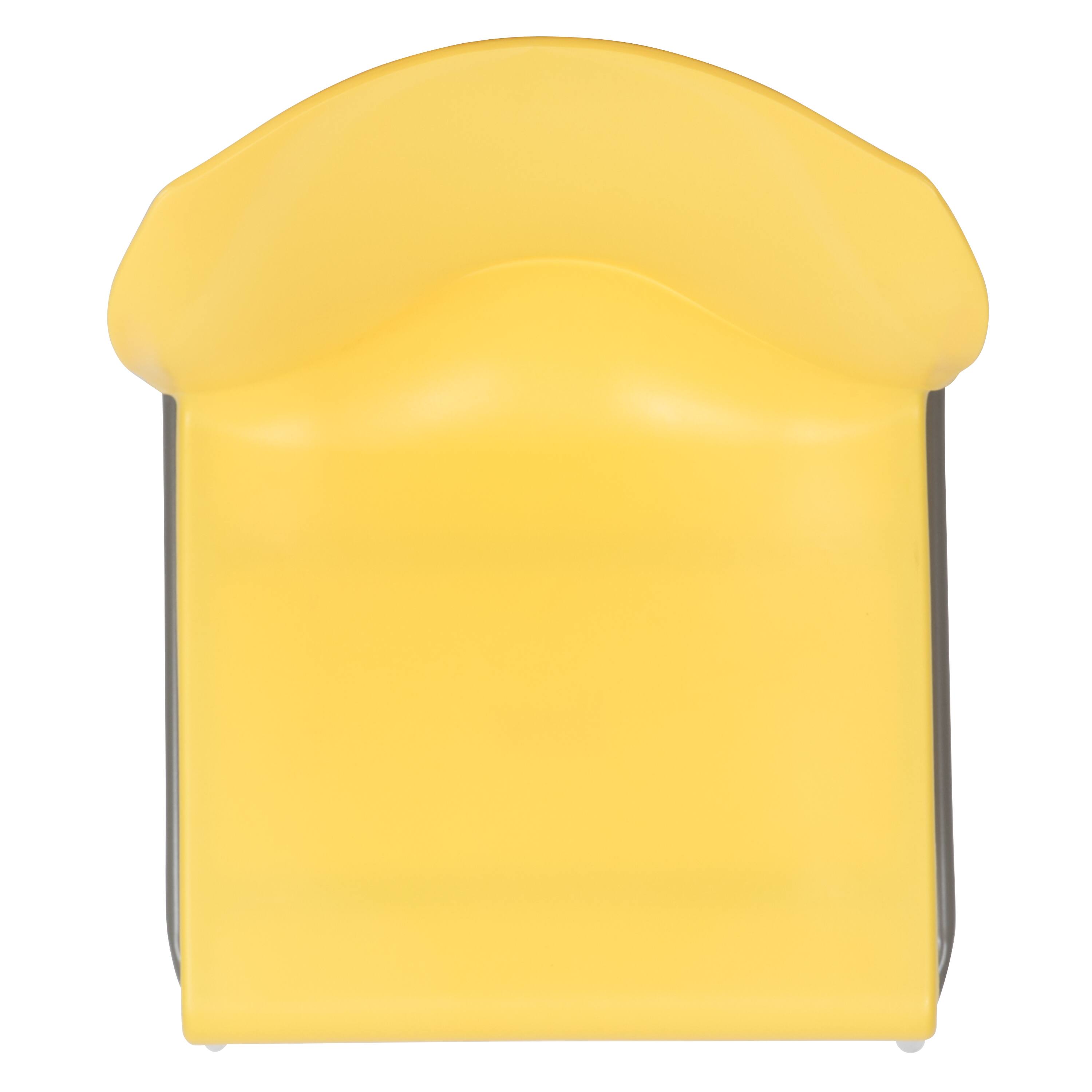 Alt View 10. Emma + Oliver - Home and Office Guest Chair Full Back Contoured Sled Base Stack Chair - Yellow.