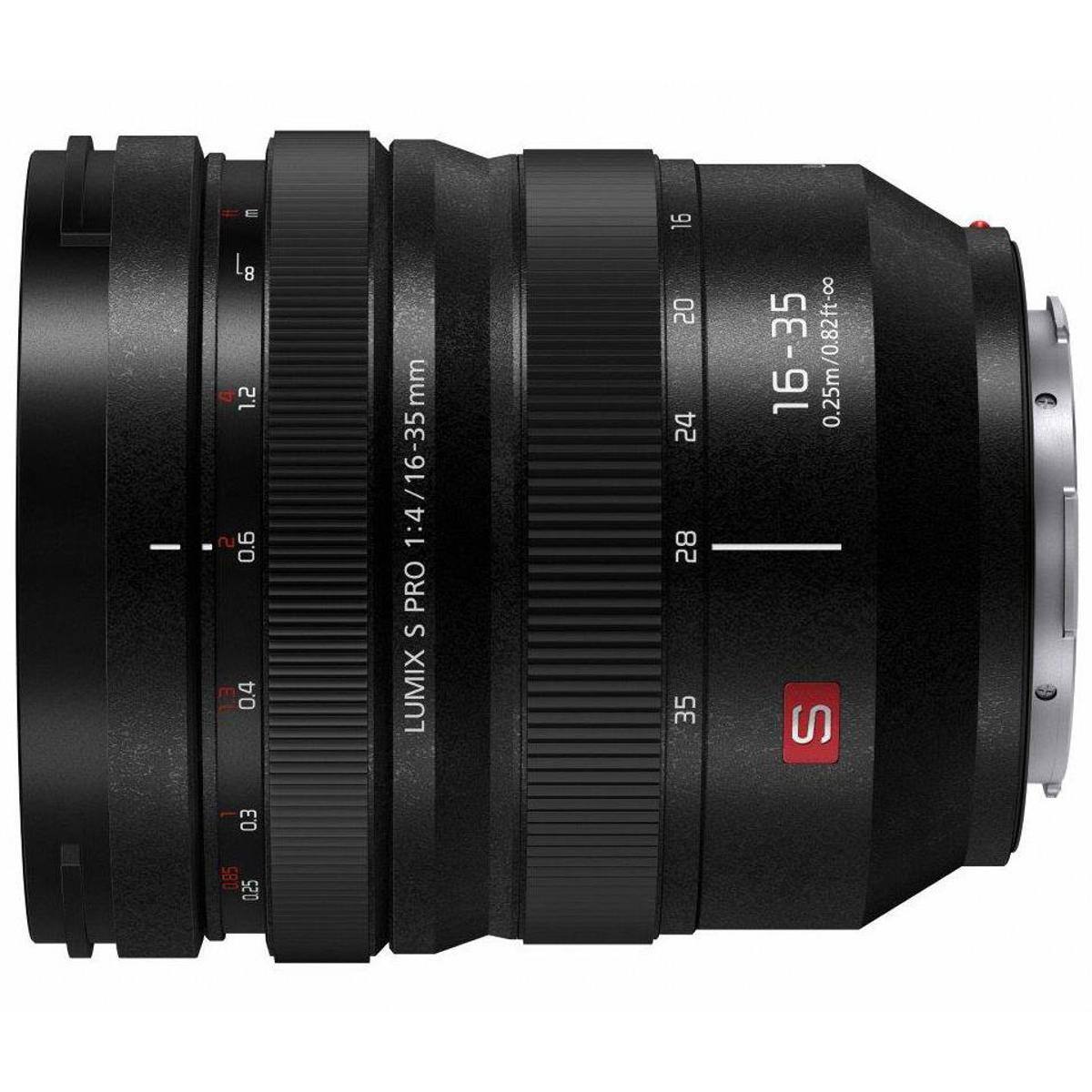 3 L8 1.2 S 0.6 0.4 0.3 0.85 0.25  
mm 1:4/16-35 PRO S LUMIX  
16 20 24 28 35  
16-35 0.25m/0.82ft- S