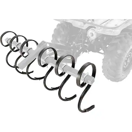 Front. Black Boar - Black Boar ATV/UTV S-Tine Cultivator for Ground Preparation or Re-Tilling, Black - Black.
