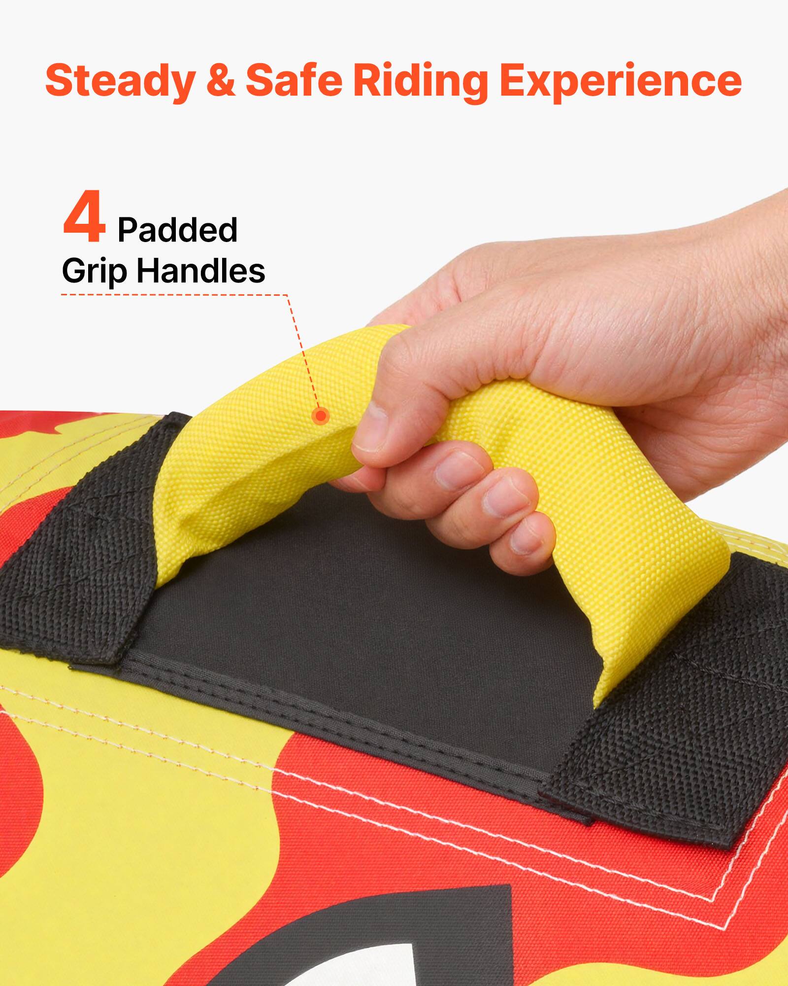 Steady & Safe Riding Experience

4 Padded Grip Handles