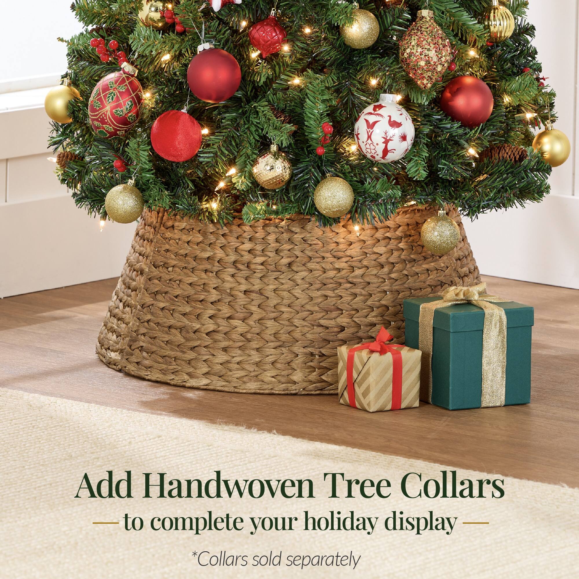 Add Handwoven Tree Collars - to complete your holiday display - *Collars sold separately