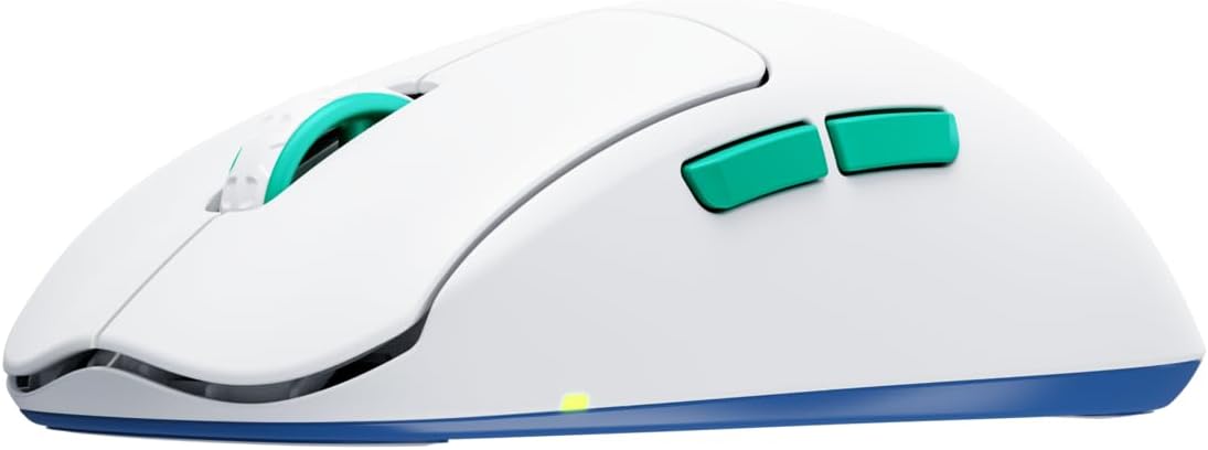 Front. CHERRY - CHERRY XTRFY M68 Wireless Gaming Mouse White, 53g Ultra-Light, 26K DPI PixArt 3395, 2.4GHz RF, USB-C - White.