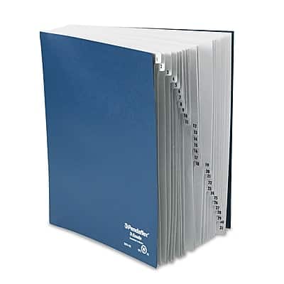 Photos - File Folder / Lever Arch File Pendaflex  Desk File, 1-31 Index, Letter Size, Acrylic-Coated Pressboard, Black/Blue - Navy 