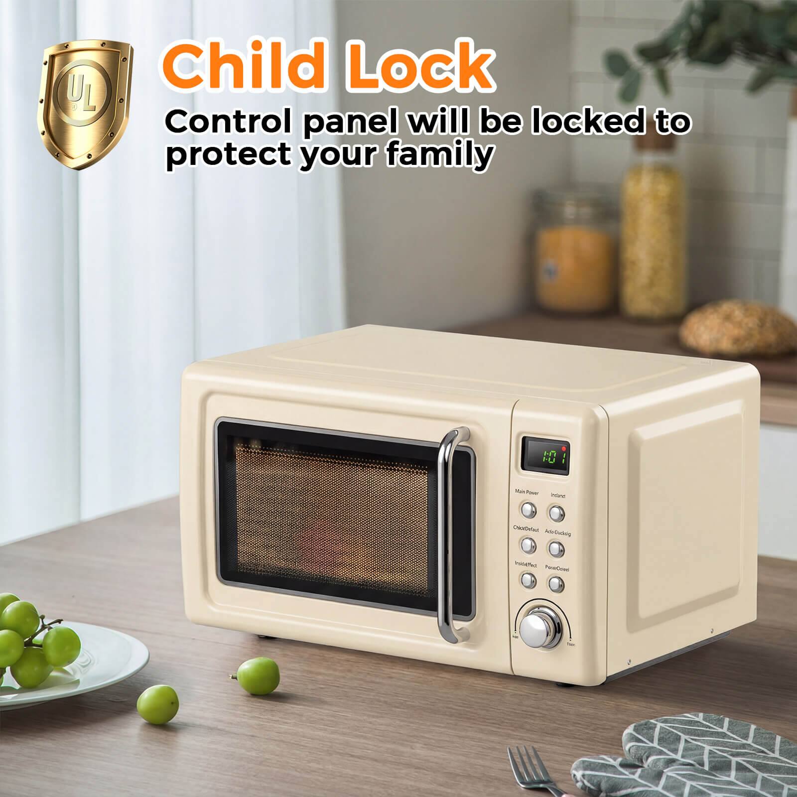 Child Lock  
Control panel will be locked to protect your family