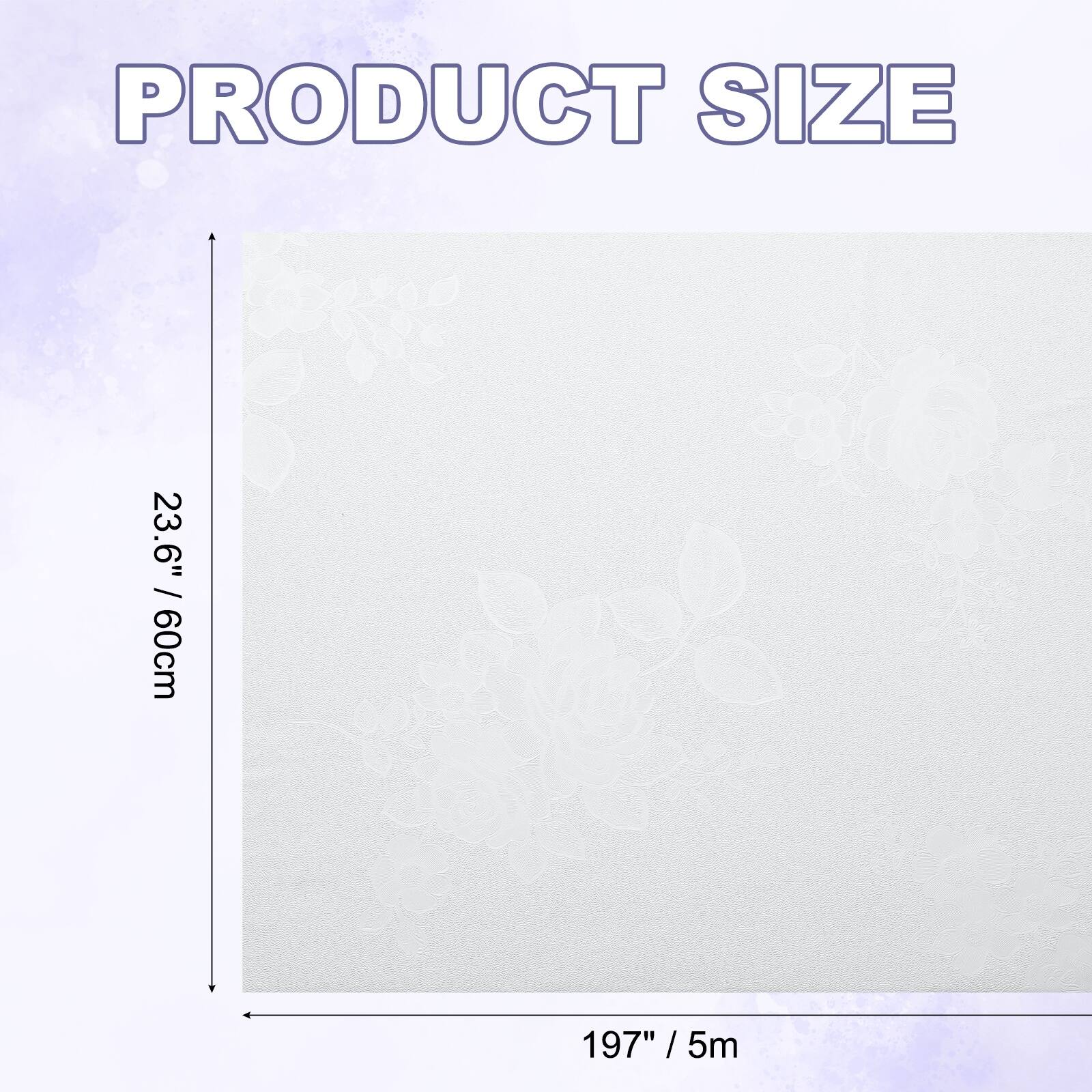 PRODUCT SIZE  
23.6" / 60cm  
197" / 5m