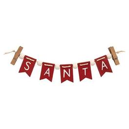 BreeBe - Santa Mini Clip Banner - White, Red
