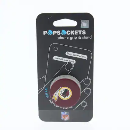 POPSOCKETS phone grip & stand
Snap better photos
Text with one hand
TRY ME! Pull twice to expand
NFL