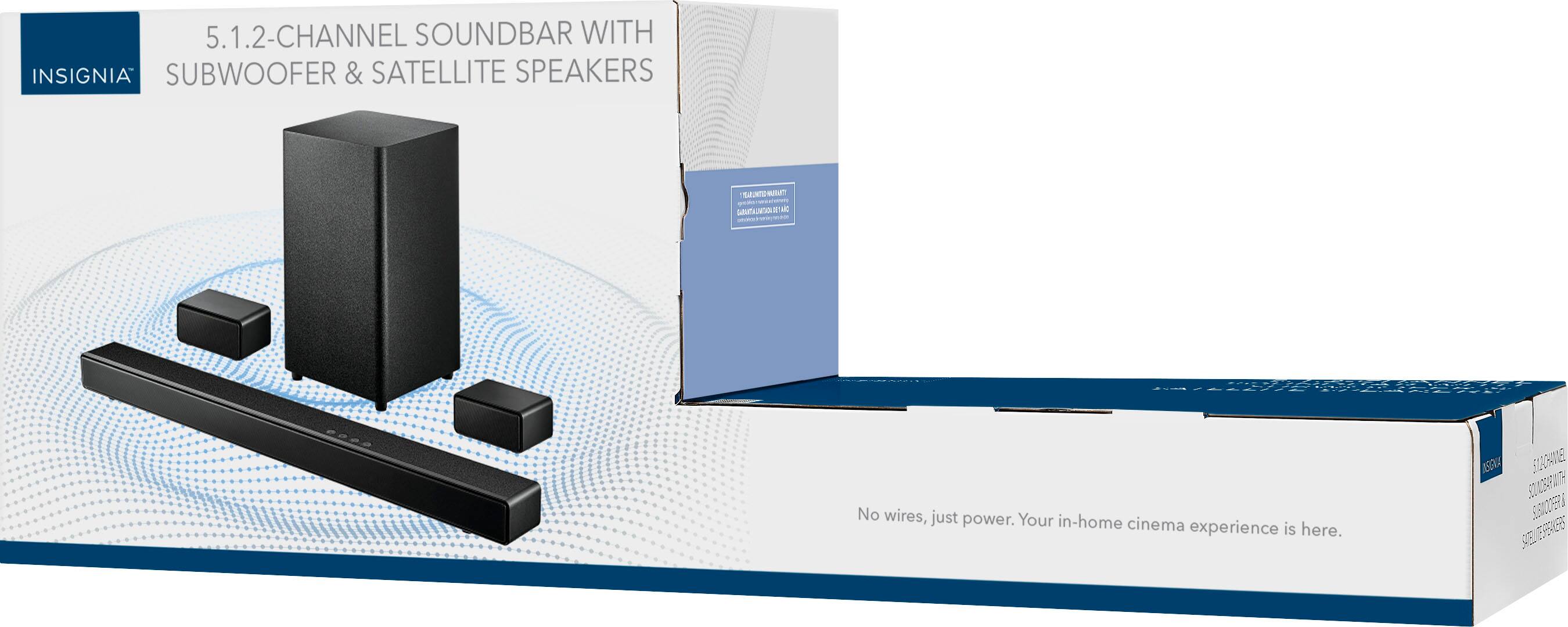 5.1.2-CHANNEL SOUND BAR WITH SUBWOOFER & SATELLITE SPEAKERS

No wires, just power. Your in-home cinema experience is here.