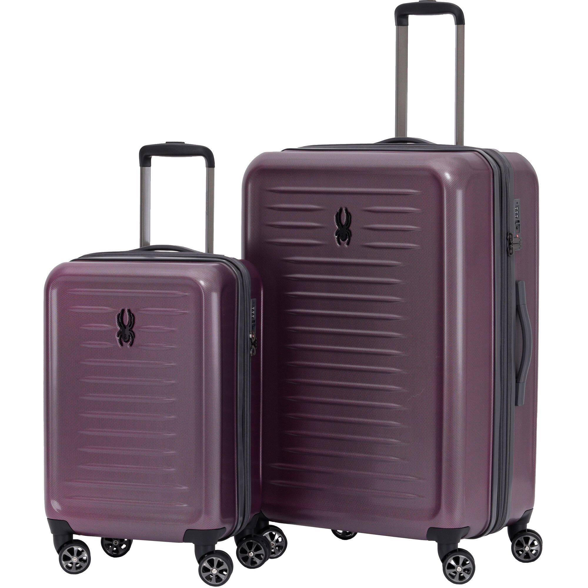 Front. Spyder - Spyder Rails 2 Piece Luggage Set with 360Â° Spinner Wheels, TSA Approved Lock, (20 Inch, 29 Inch) - Burgundy.