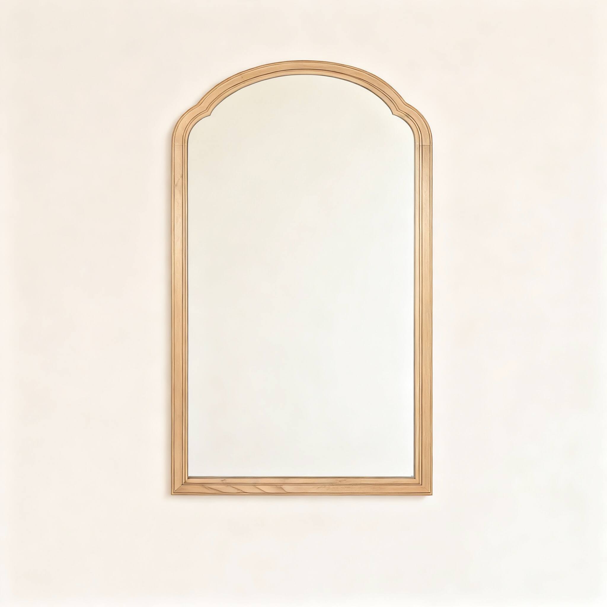 Front. OMOMMD - 30x20 Rustic Solid Wood Wall Mirror, Tempered Glass, Easy Hang, Entryway/Bath - Wood 30"L x 20"W.