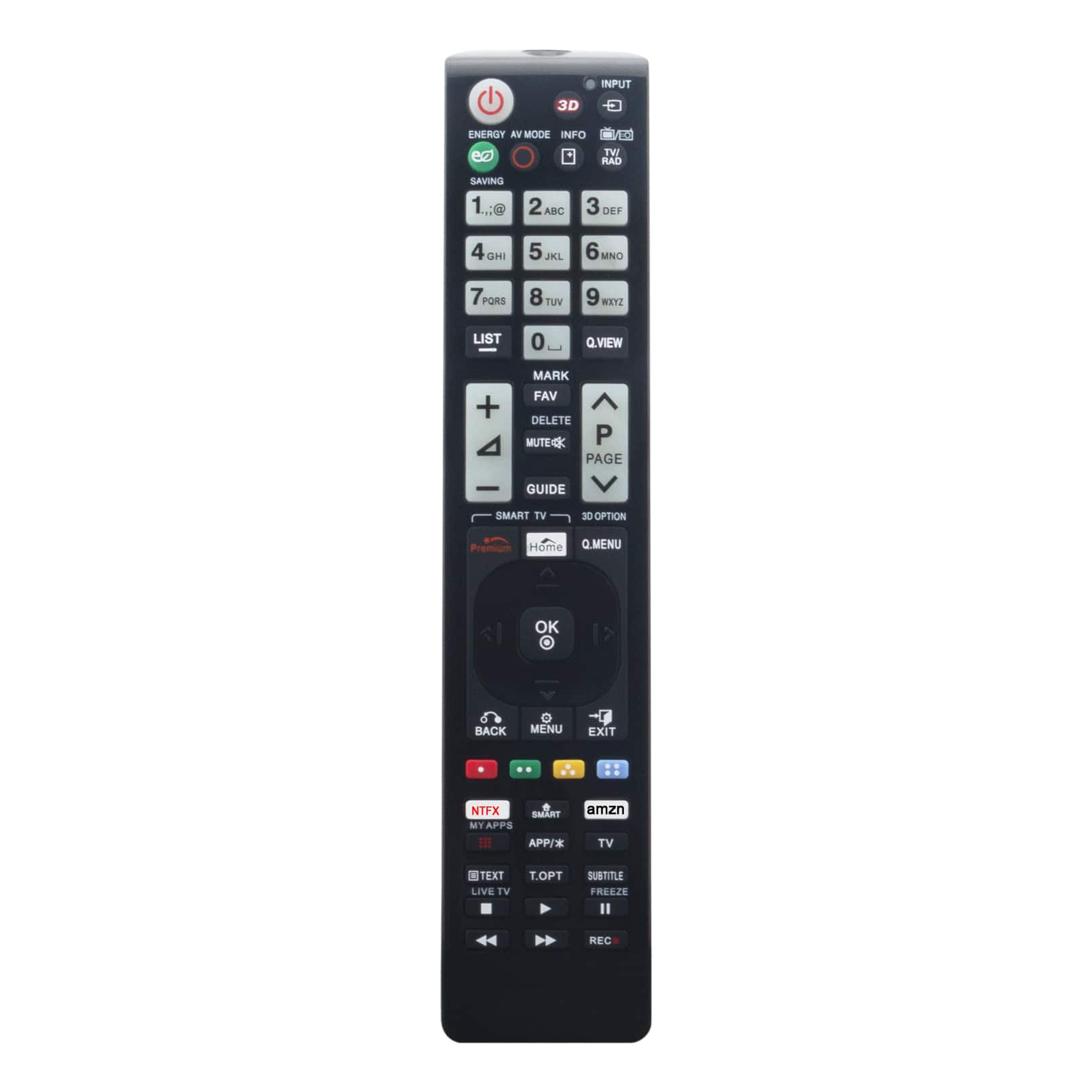 VINABTY - New LG-1LC Replaced Remote Fits for LG TV 43UJ6500-UB 43UJ6560-UF 43LJ550M-UB 43LJ5550-UC 47LB5800-UG 65SJ8500-UB - Black