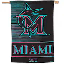 WinCraft - Miami Marlins 28" x 40" Single-Sided Vertical Banner - Multicolor