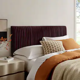 Eloise Upholstered Headboard by Modway - Mulberry