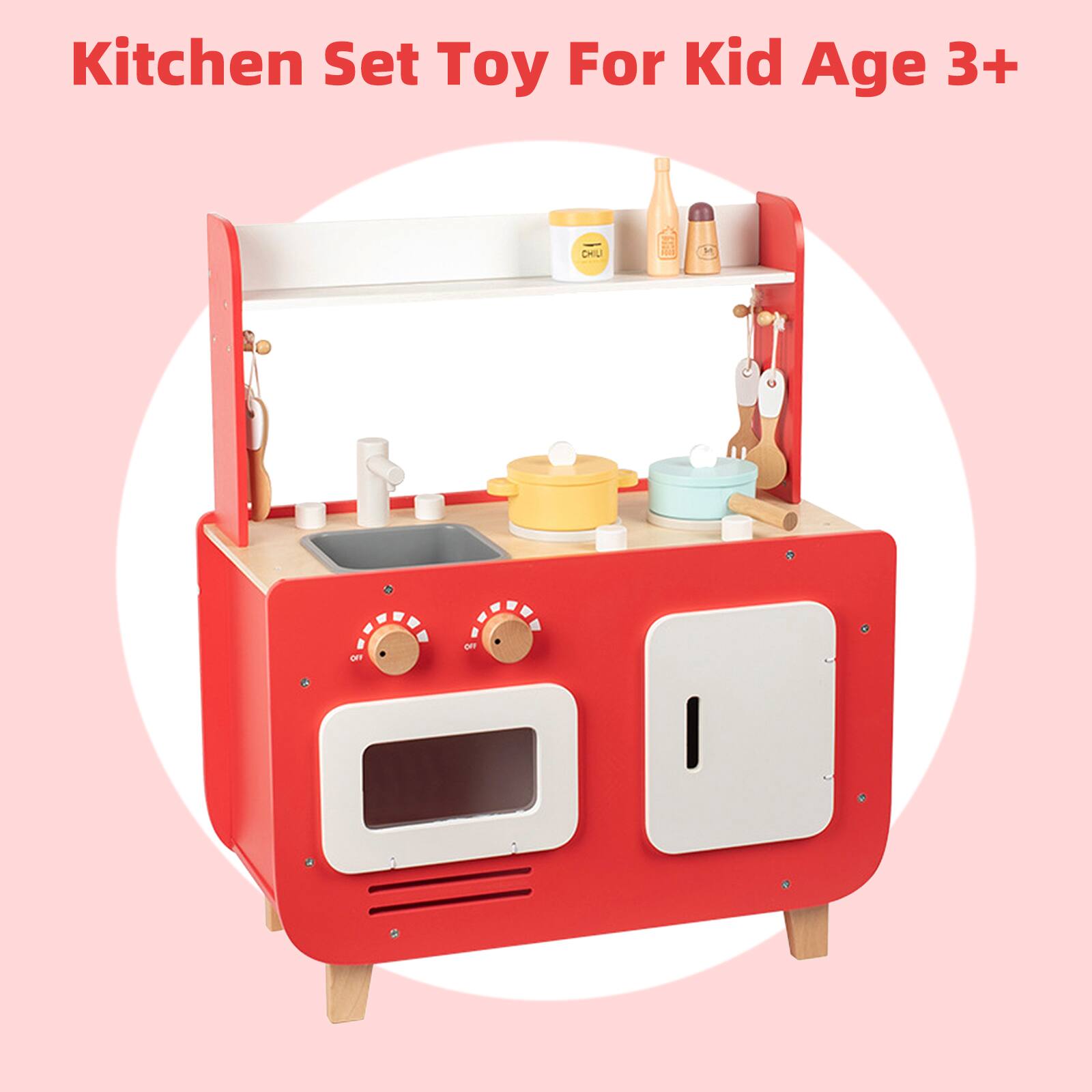 Kitchen Set Toy For Kid Age 3+