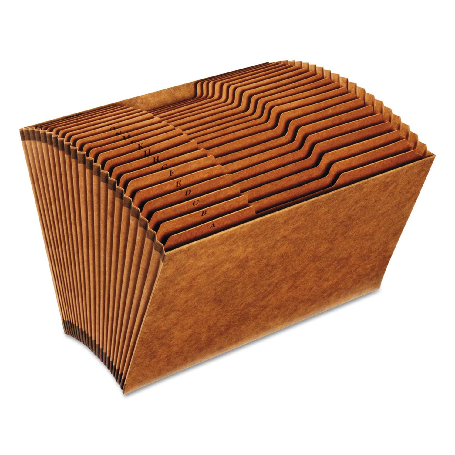 TOPS - Pendaflex Heavy Duty Open Top Expanding Stadium File 21 Sections Cut Tabs Legal Size Redrope