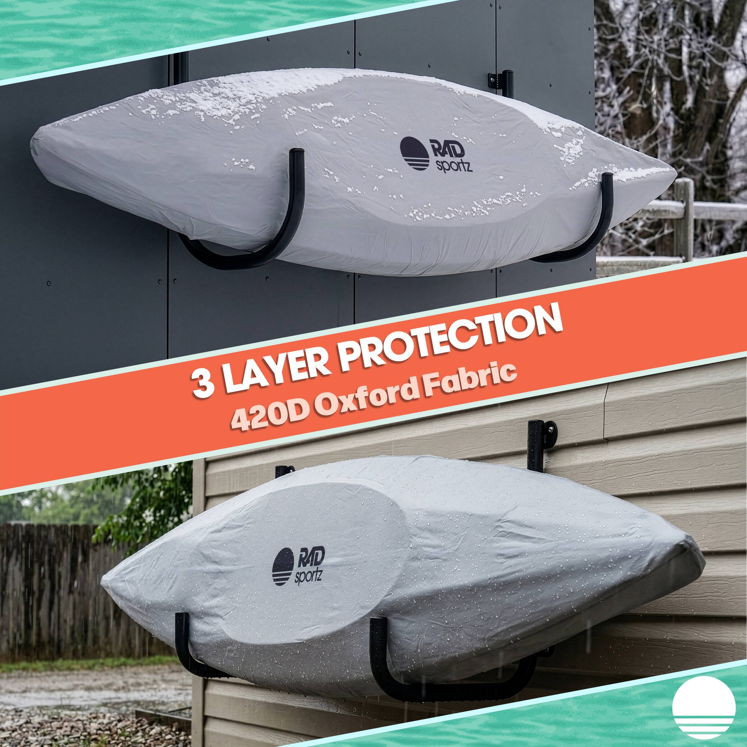 RAD Sportz Kayak Cover for 12.3 to 13.5ft Canoe, Paddle Board, SUP or ...