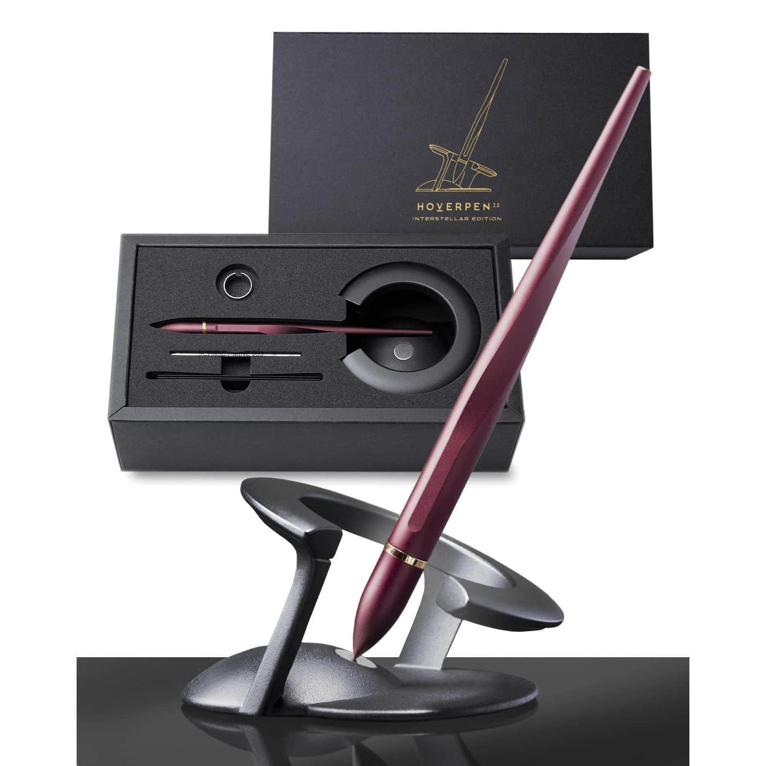 Paradigms Interiors - Hoverpen Interstellar Mars Magma Ballpoint Pen Unisex 23.5 Degree Angle Schmidt Cartridges Smooth Writing No Spills S...