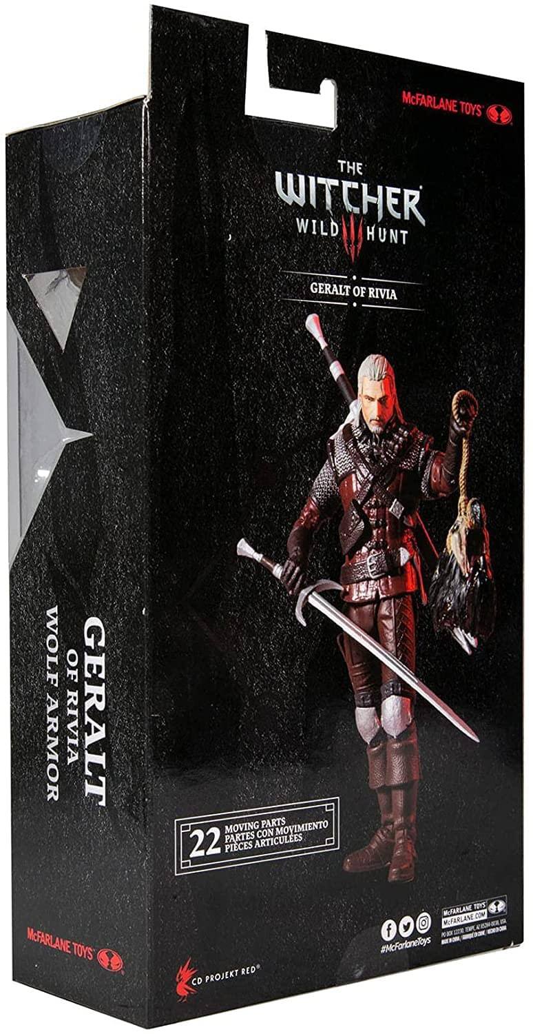 McFarlane Toys  
The Witcher Wild Hunt  
Geralt of Rivia  
Wolf of Armia  

Geralt of Rivia  
Wolf of Armia  

22 Moving Parts  
Moving Parts with 22 Articulated Pieces  

CD Projekt Red  
McFarlane Toys  
www.mcfarlane.com  

#McFarlaneToys