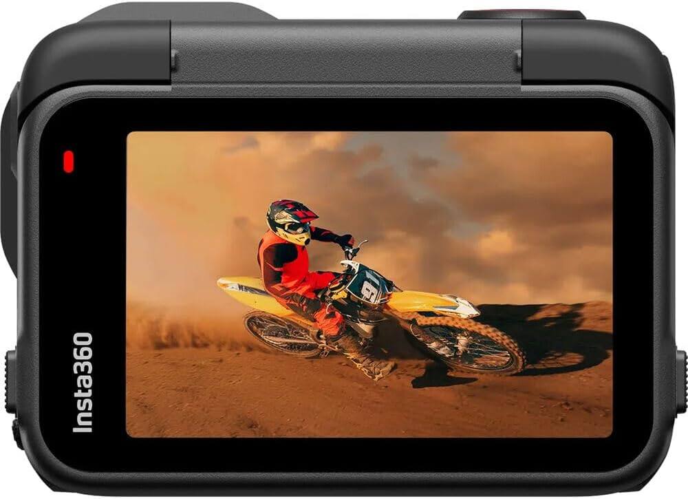 Back. Insta360 - Insta360 - Ace Pro 2 8K Waterproof Action Camera Flash Print Bundle w/ Xplorer Grip Pro, 128GB & 50pc Kit - Dark Gray.