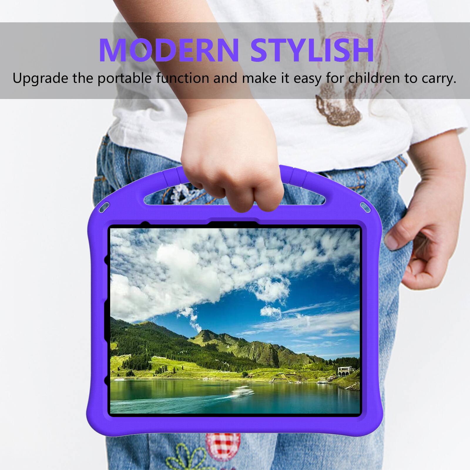 MODERN STYLISH  
Upgrade the portable function and make it easy for children to carry.
