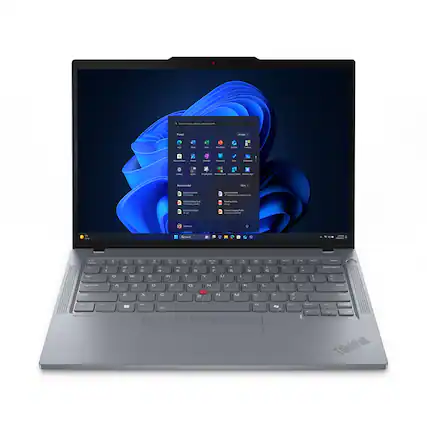 Front. Lenovo - Lenovo - ThinkPad T14 Gen 6 AI PC 14" Touch-Screen Laptop - Latest Model - Intel Ultra 7 with 32GB Memory - 512GB SSD - Grey.