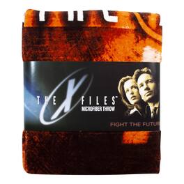 Seven20 - X Files Merchandise | X-Files Logo Lightweight Fleece Blanket | 50 x 60 Inches - Red/White