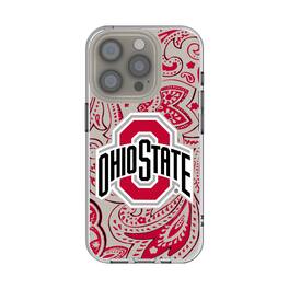 Keyscaper - NCAA - Ohio State Buckeyes iPhone Paisley Design Clear Case - 14 - Multicolor