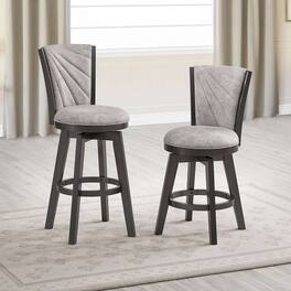 Reliance Style Stool Kings Brand Furniture Contemporary Upholstered 360° Swivel Bar Height ...