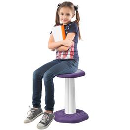 VEVOR - Kids Wobble Chair, Active Chair with Sponge Cushion, Wobble Stool Improves Focus, Posture and Calm Children, Age 7-14 - Purple