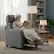 Alt View 4. AOITUN - Manual Recliner Chair with Electric Vibration Massage, 160° Recline, Accent Sofa for Living Room & Home Theater - Gray.