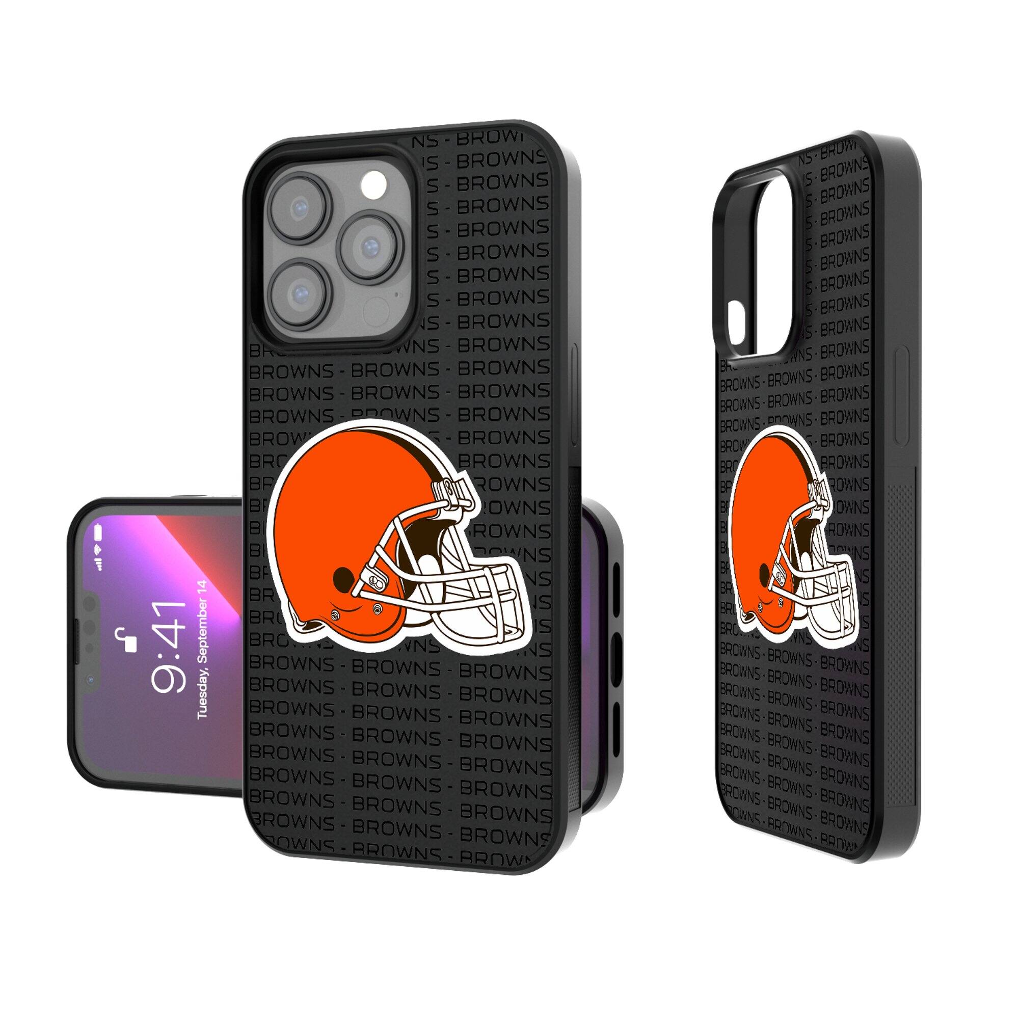 Keyscaper - NFL - Cleveland Browns iPhone Text Backdrop Design Bump Case - 16 - Multicolor price history on PriceWatchPro