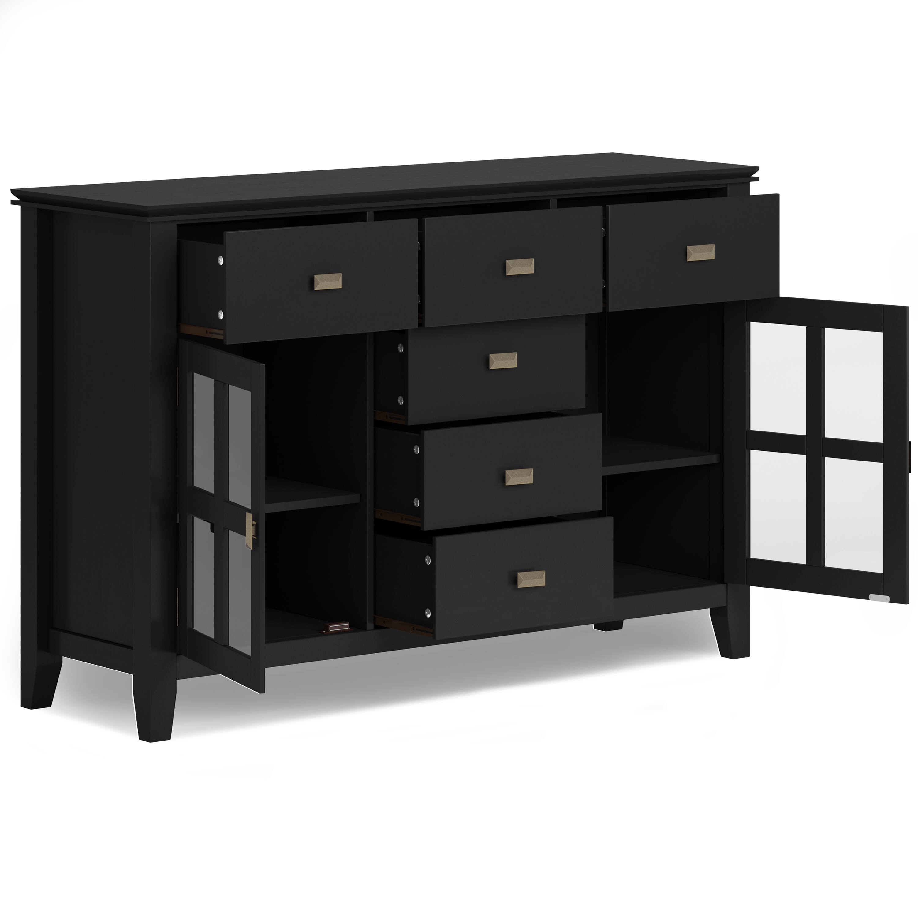 Alt View 11. Simpli Home - Artisan Sideboard Buffet - Black.