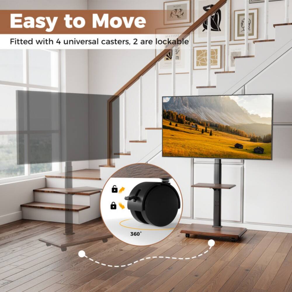 Easy to Move  
Fitted with 4 universal casters, 2 are lockable  
360°