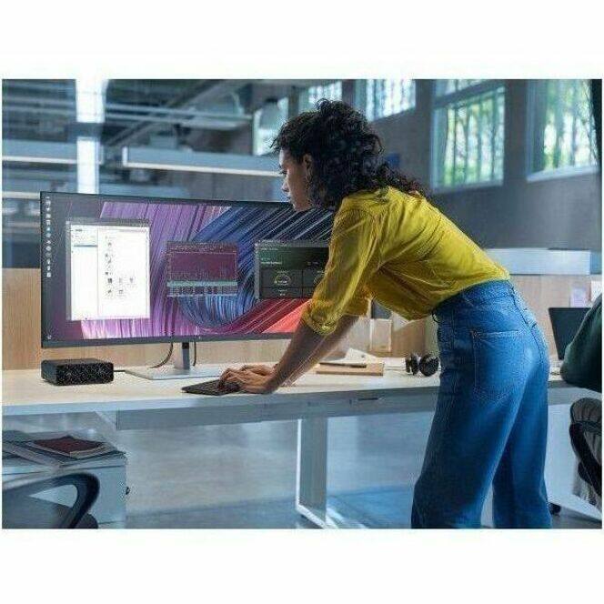 Alt View 2. HP - HP ZGX G1n Workstation - ARM Cortex X925 - 128 GB - 4 TB SSD - Mini PC - Black - NVIDIA GB10 Grace Blackwell Superchip - Black.