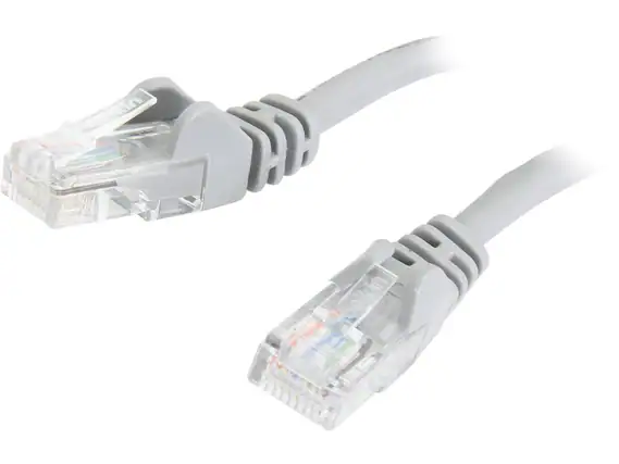 Front. Belkin - Belkin A3L791B10-S 10 ft. Cat 5 Gray UTP Patch Cable.