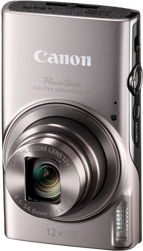 Canon PowerShot ELPH 360 HS A

Canon Zoom Lens 12x  
4.5-54.0mm  
13.6-7.0  
12x Optical Zoom