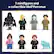 7 minifigures and a collectible Wolf Patronus